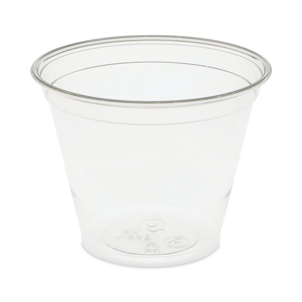 Pactiv Evergreen EarthChoice Recycled Clear Plastic Cold Cups, 9 oz, Clear, PK975, 975PK YP9C